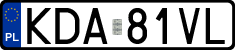 License plates of Poland, Regular car plates
