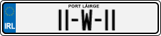 License plate of Ireland, Regular plates