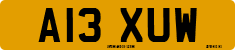 License plate of the United Kingdom, 1983 year system