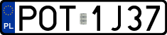 License plates of Poland, Regular car plates