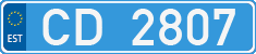 License plate of Estonia, Diplomatic