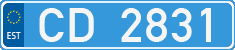 License plate of Estonia, Diplomatic