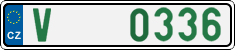 License plate of the Czech Republic, Oldtimers (2001)