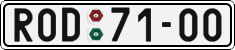 License plate of the Czech Republic, Cars (1960)