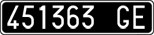 License plate of Italy, Cars (1927 year series)