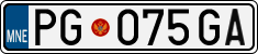 License plate of Montenegro, Trailers