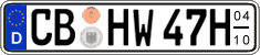 German license plate, Seasonal plates (Oldtimers)