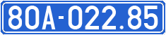 License plate of Vietnam, Government and public administrations