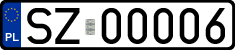 License plates of Poland, Regular car plates