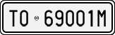 License plate of Italy, Cars (1927 year series)