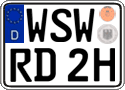 German license plate, Plates for oldtimers (type 