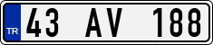 License plate of Turkey, Regular plates