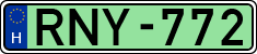 license plates of Hungary, Electric vehicles (1990)
