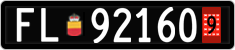 License plate of Liechtenstein, Provisional