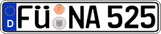 German license plate, Regular plates