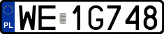 License plates of Poland, Regular car plates