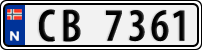 License plate of Norway, Trailers, motorcycles, special vehicles