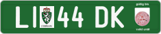 License plate of Austria, Export transit plates
