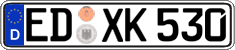 German license plate, Regular plates