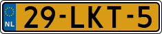 License plate of the Netherlands, Cars