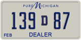 Michigan, Dealer (12D345 / 123D45)