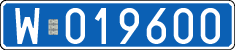 License plates of Poland, Diplomatic