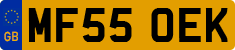 License plate of the United Kingdom, 2001 year system