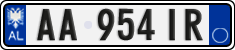 License plate of Albania, Cars (2011)