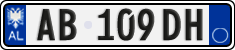 License plate of Albania, Cars (2011)