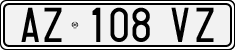 License plate of Italy, Cars (1994 year series)