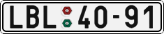 License plate of the Czech Republic, Cars (1960)
