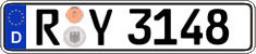 German license plate, Regular plates