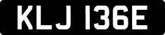 License plate of the United Kingdom, 1963 year system