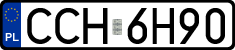 License plates of Poland, Regular car plates