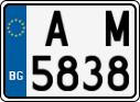 License plate of Bulgaria, Motorcycles