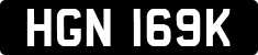 License plate of the United Kingdom, 1963 year system