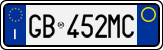 License plate of Italy, Cars (1994 year series)