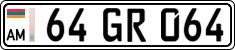 License plate of Armenia, Private owners
