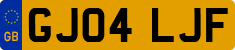 License plate of the United Kingdom, 2001 year system