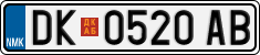 License plate of North Macedonia, Regular plates (2012)