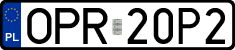 License plates of Poland, Regular car plates