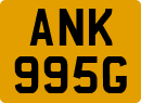 License plate of the United Kingdom, 1963 year system