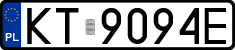 License plates of Poland, Regular car plates