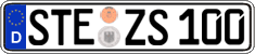 German license plate, Regular plates