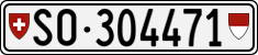 License plate of Switzerland, Cars
