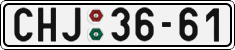 License plate of the Czech Republic, Cars (1960)