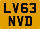 License plate of the United Kingdom, 2001 year system