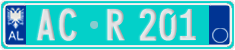 License plate of Albania, Trailers (2011)