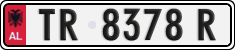 License plate of Albania, Cars (1993)