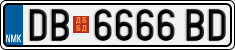 License plate of North Macedonia, Regular plates (2012)